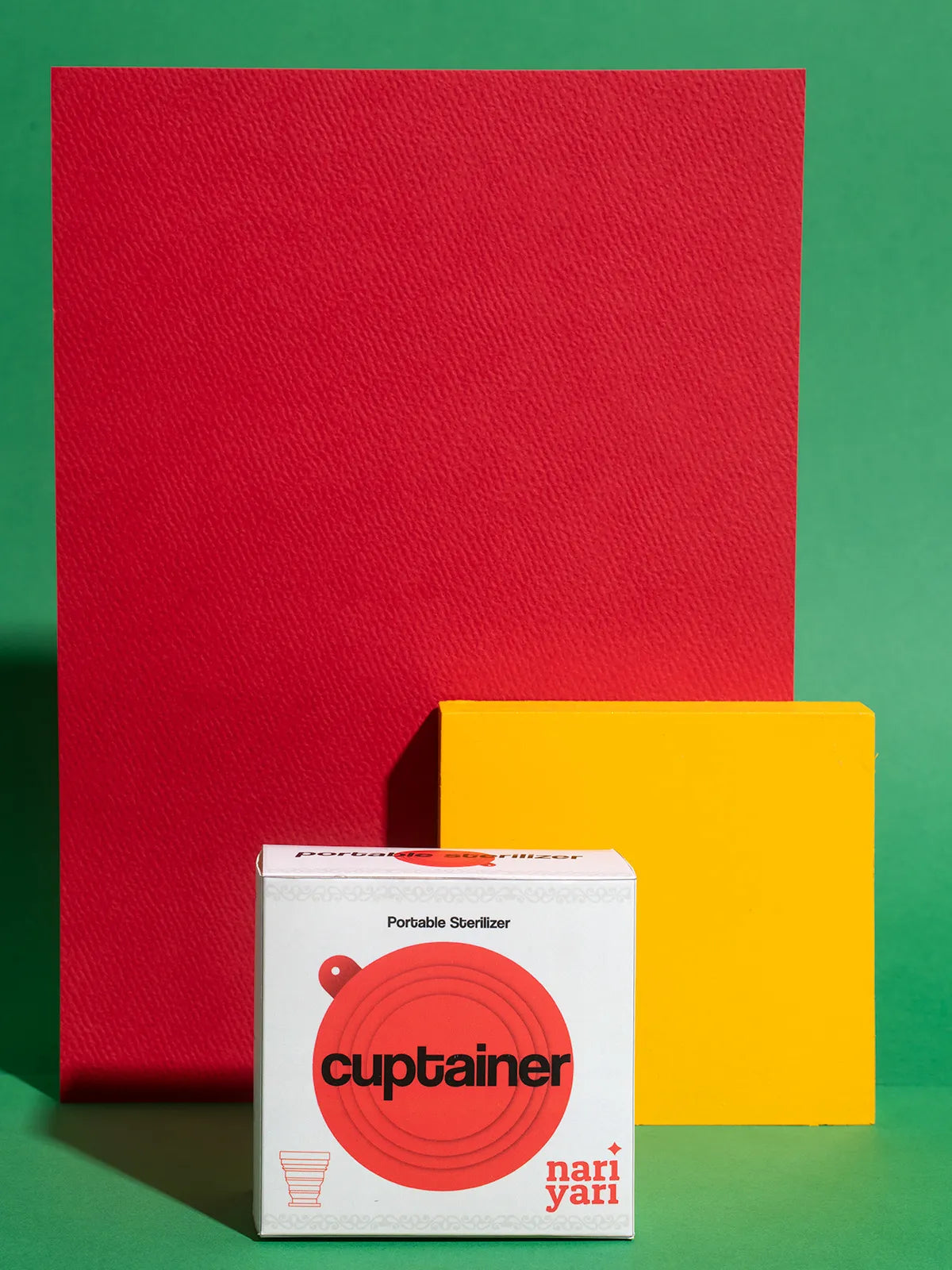 Menstrual Cup Sterilizing Cuptainer | Foldable | Separate Lid